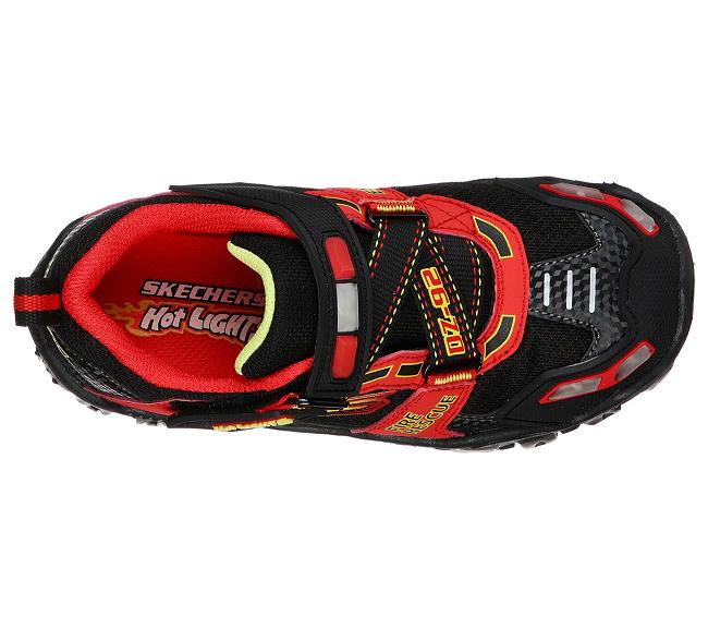 Zapatillas Skechers Con Luces Niños - Hot Lights Negro YMAQL3205